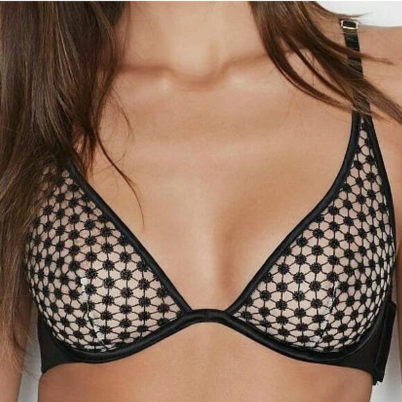 Victoria's Secret Starburst Unlined Plunge Bra 32DDD - Picture 1 of 8